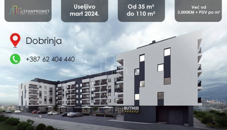 Apartment Novi grad, Sarajevo, 62,30m2