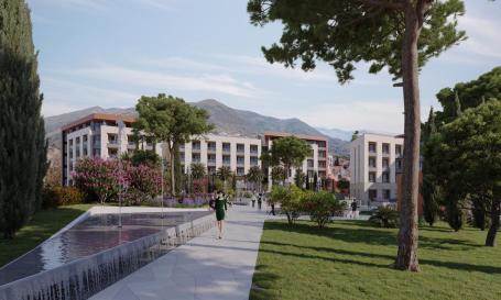 Studio apartment under construction in Tivat for sale