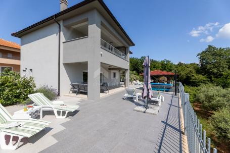 ISLAND OF KRK, VRBNIK area - Detached villa with pool and panoramic sea views