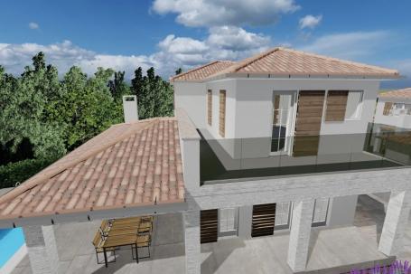 Istra, Savičenta, lijepa samostojeća kuća NKP 155  m2 s bazenom 