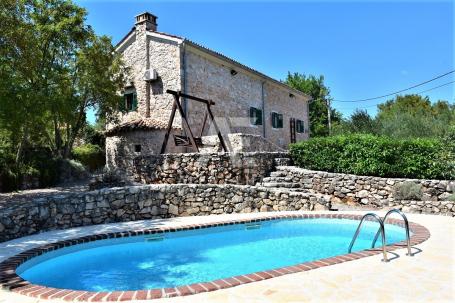 Dobrinj, rustic autochthonous stone house with swimming pool!! ID 8