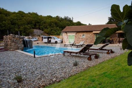 Vrbnik, stone house with a pool and a large yard! ID 117