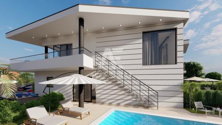 Malinska, newly built, luxurious semi-detached house with pool! ID 379