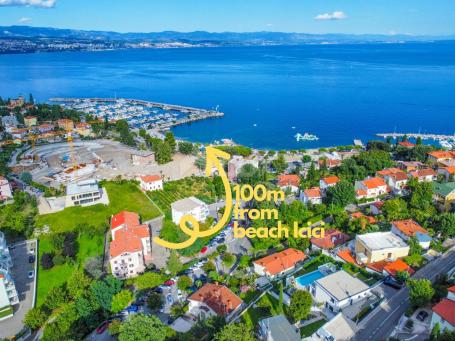 OPATIJA, IČIĆI - larger apartment on the ground floor with a terrace only 100 meters from the beach!