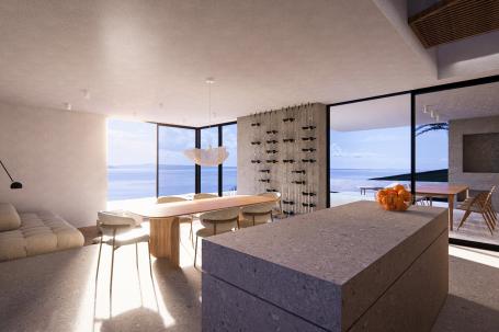Podstrana, moderna vila u izgradnji s panoramskim pogledom na more