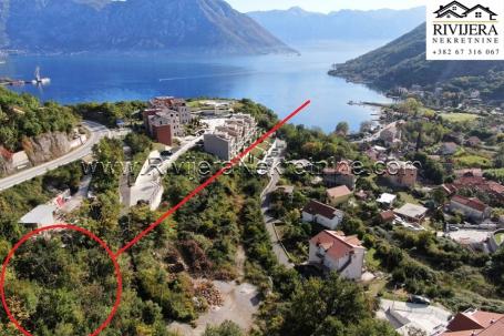 Urbanized land plot with a project for Villa Morinj Kotor