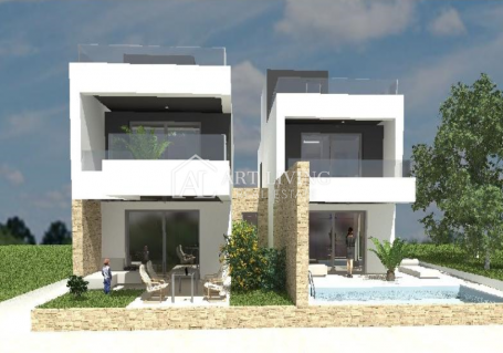 Novigrad, luxurious semi-detached villa with swimming pool 700 m from the sea