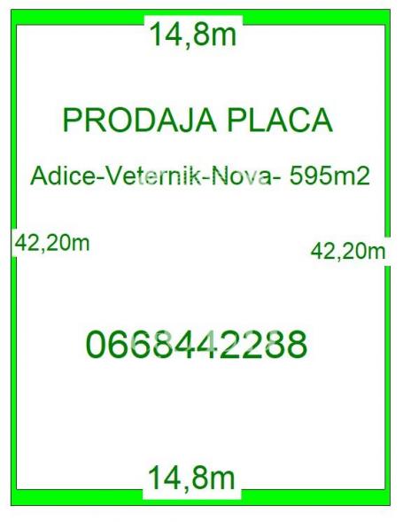 PRODAJA Plac: NOVI SAD-Novi Sad-Adice, 595m2, 97850eur ID#6625