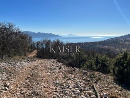 Opatija, Brseč - Agricultural land with a beautiful view of the sea