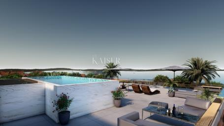 Zadar - penthouse 211. 27 m2, bazen, otvoreni pogled na more