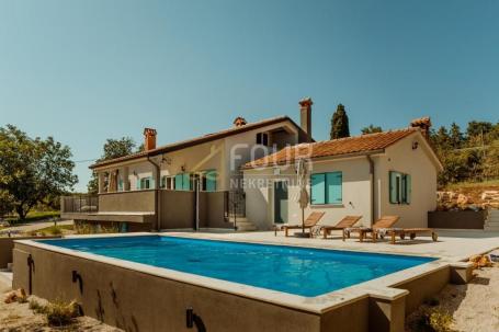Istra, okolica Buja, novogradnja, prekrasna kuća s bazenom