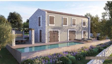 ISTRA, OPRTALJ - građevinsko zemljište za luksuznu vilu s bazenom u srcu Istre 