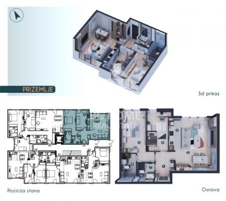 3. 0 stan u luksuznom kompleksu u Zemunu-Pregrevica ID#2600