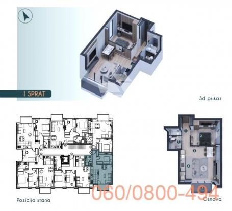 2. 0 stan luksuznom kompleksu u Zemunu-Pregrevica ID#2602