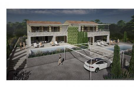 Istra, Marčana, dvojna kuća NKP 180 m2 u mirnom  uređenom naselju