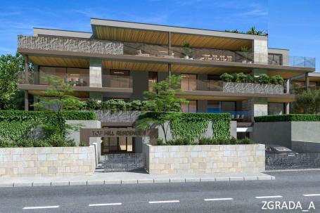 Istra, Novigrad, trosoban stan s terasom na prvom katu NKP 115, 98 m2, moderna novogradnja
