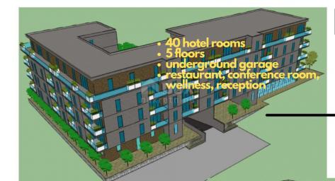 OPATIJA RIVIERA - Novo - zemljište za izgradnju hotela i poslovnog centra na 5 etaža, 300m od mora