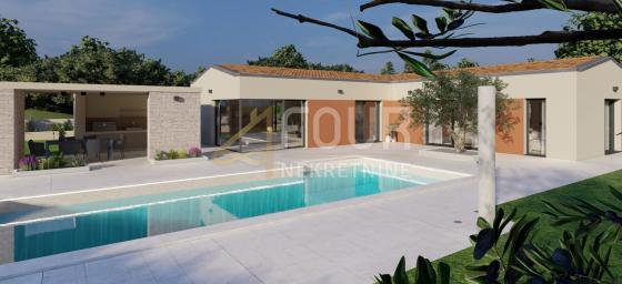 Istra, Tinjan, moderna novogradnja, kuća s bazenom