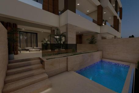 Primošten, luksuzan dvosoban stan s bazenom
