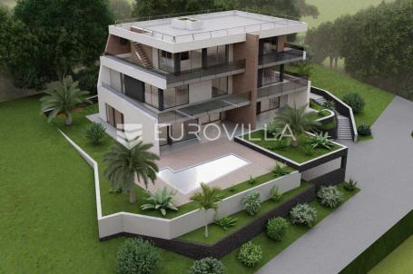 Rijeka, Kantrida, moderan trosoban stan 88.88 m², pogled na more