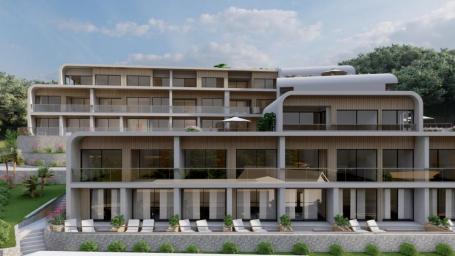 New apartment under construction, 66m2, sea view, Tivat