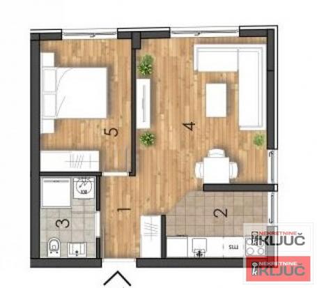TELEP, 40m2, Jednoiposoban sa pdv, Renomiran investitor