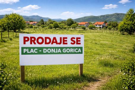 Plac 1200 m² na Prodaju – Donja Gorica, Podgorica
