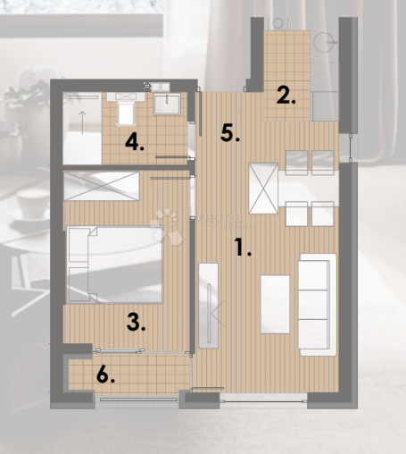 PROJEKT JAHORINA - zgrada A1 apartman 18 na 1. katu