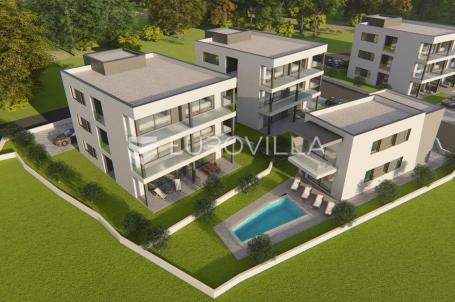 Istra, Medulin, luksuzan stan s 4 spavaće sobe, parking, lift, pogled more