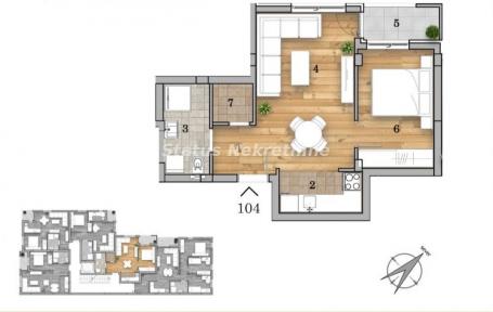 Na prodaju dvosoban stan – 42,52 m², Novi Sad