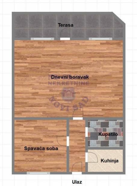 Dvosoban stan u Celarevu 46m2