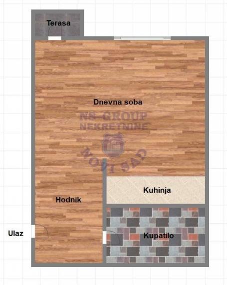 Garsonjera na Socijalnom, 27m2