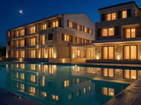 Jednosoban stan 41.70m² u luksuznom kompleksu Palazzo Jaz sa bazenom – Kovačko Polje, Kotor (Mogućno