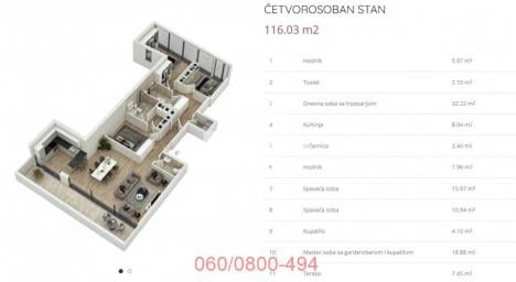 Luksuzan 4.0 stan na Voždovcu, Gospodara Vučića ID#3728
