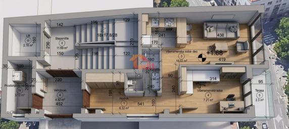 NOVOGRADNJA-JEDNOIPOSOBAN-37.71 M2-PALILULA