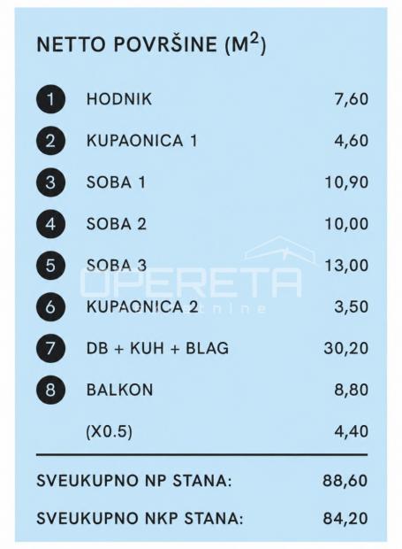 BREZOVICA, NOVOGRADNJA, ČETVEROSOBNI STAN NA DRUGOM KATU, PRODAJA