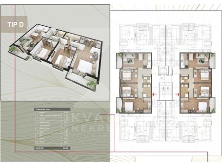 Prodaja, Dvosoban stan, Podgorica, Zabjelo, 69m2