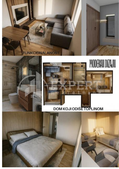 Na prodaju dvoiposoban stan u kući na Panteleju, 60m2