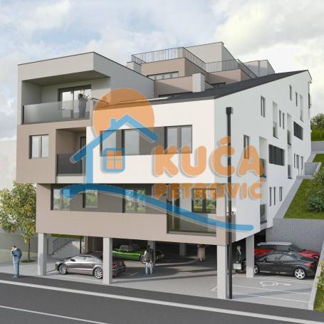Novogradnja, dvoiposoban stan, Rasadnik, 56,5 m2, plus  sopstvena  terasa  64 m2, III  sprat