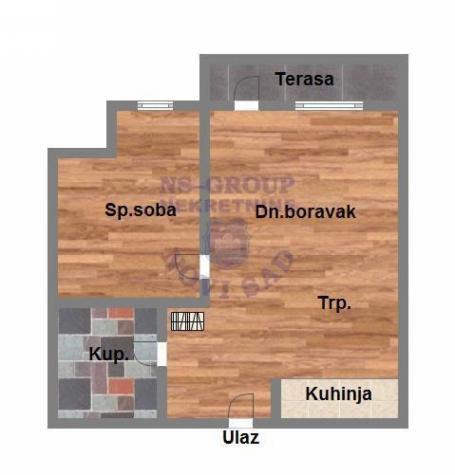 Dvosoban stan na Mišeluku 40m2
