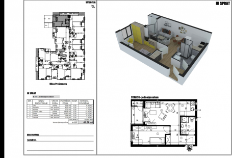 NOVI SAD - TELEP - 41.50 m2